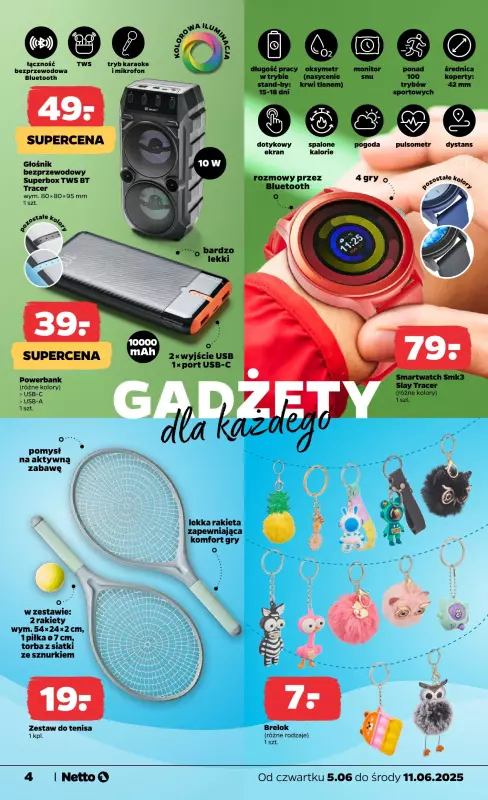 Netto - gazetka promocyjna Gazetka Non Food od czwartku 05.06 do środy 11.06 - strona 4