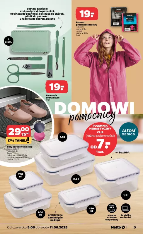 Netto - gazetka promocyjna Gazetka Non Food od czwartku 05.06 do środy 11.06 - strona 5