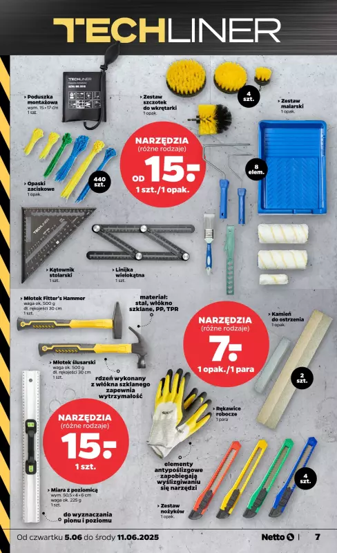 Netto - gazetka promocyjna Gazetka Non Food od czwartku 05.06 do środy 11.06 - strona 7