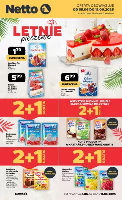 Netto - gazetka promocyjna Letnie pieczenie z Netto! od czwartku 05.06 do niedzieli 08.06