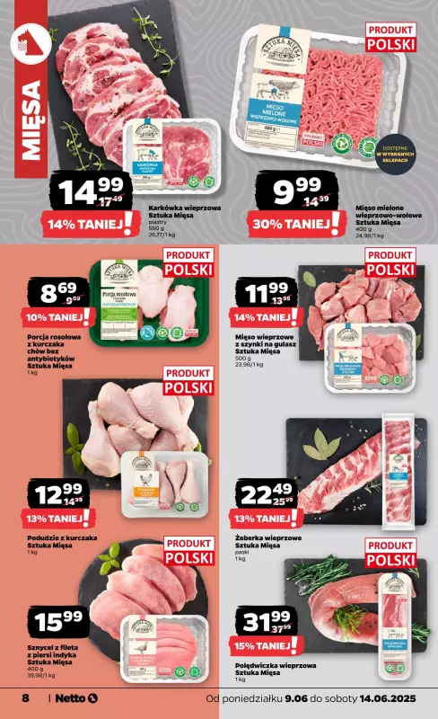 Netto - gazetka promocyjna Gazetka Spożywcza od poniedziałku 09.06 do soboty 14.06 - strona 8