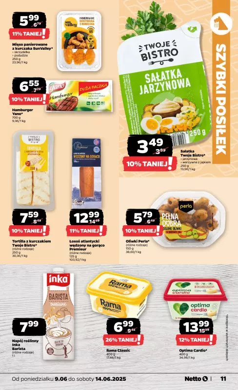 Netto - gazetka promocyjna Gazetka Spożywcza od poniedziałku 09.06 do soboty 14.06 - strona 11