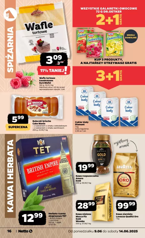 Netto - gazetka promocyjna Gazetka Spożywcza od poniedziałku 09.06 do soboty 14.06 - strona 16