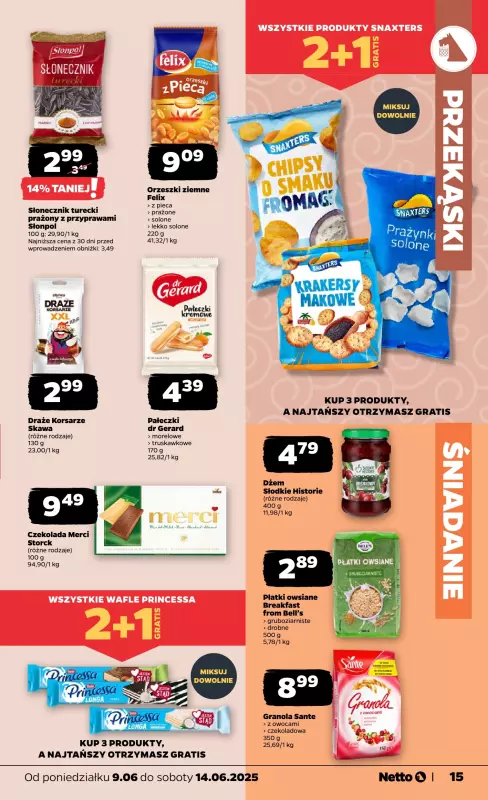 Netto - gazetka promocyjna Gazetka Spożywcza od poniedziałku 09.06 do soboty 14.06 - strona 15