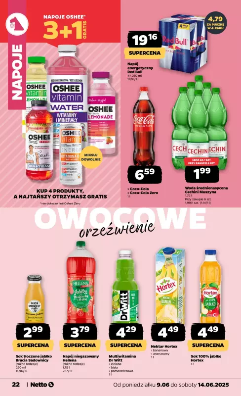 Netto - gazetka promocyjna Gazetka Spożywcza od poniedziałku 09.06 do soboty 14.06 - strona 22