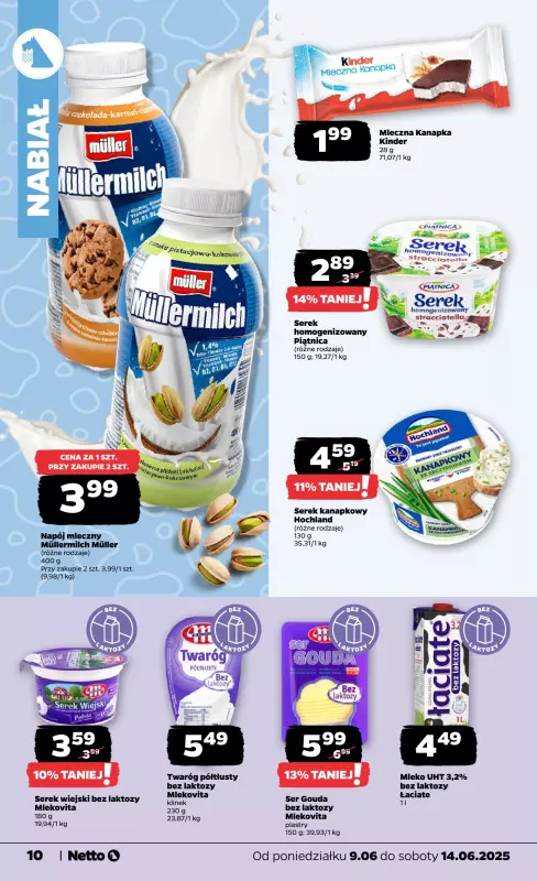 Netto - gazetka promocyjna Gazetka Spożywcza od poniedziałku 09.06 do soboty 14.06 - strona 10