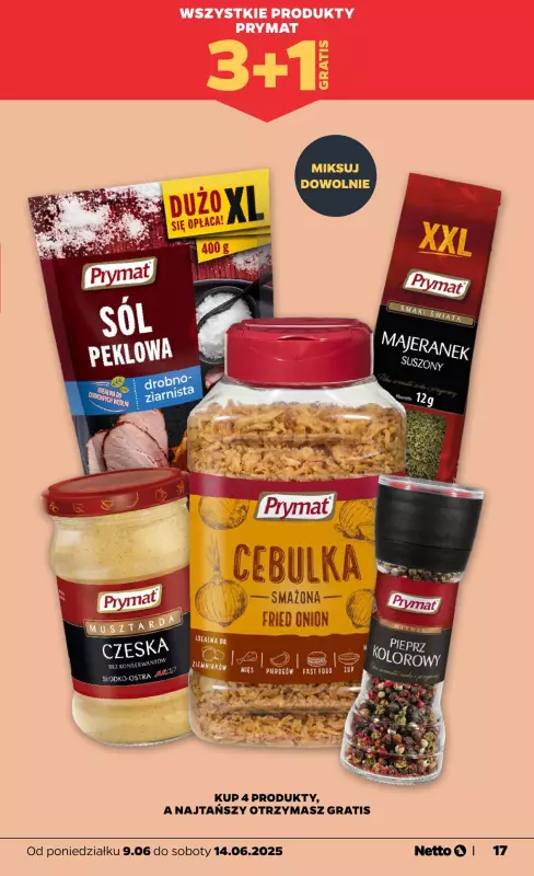Netto - gazetka promocyjna Gazetka Spożywcza od poniedziałku 09.06 do soboty 14.06 - strona 17