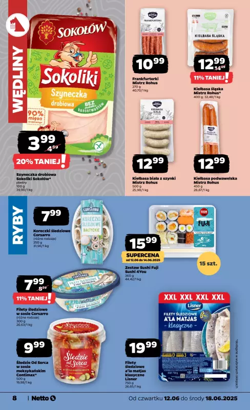 Netto - gazetka promocyjna Gazetka Spożywcza od czwartku 12.06 do środy 18.06 - strona 8