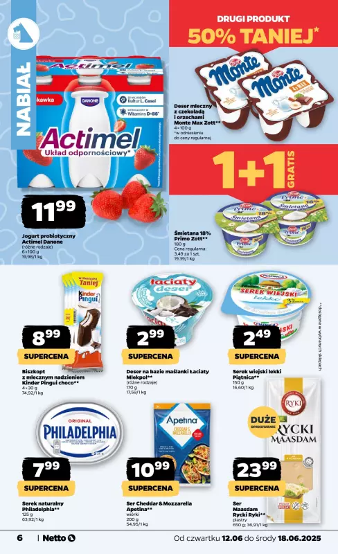 Netto - gazetka promocyjna Gazetka Spożywcza od czwartku 12.06 do środy 18.06 - strona 6