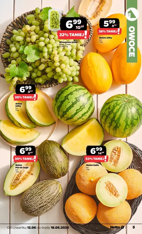 Netto - gazetka promocyjna Gazetka Spożywcza od czwartku 12.06 do środy 18.06 - strona 5