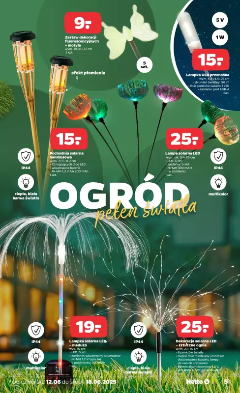 Netto - gazetka promocyjna Gazetka Non Food od czwartku 12.06 do środy 18.06 - strona 5