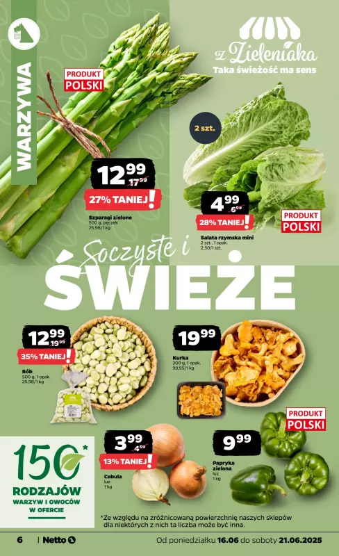 Netto - gazetka promocyjna Gazetka Spożywcza od poniedziałku 16.06 do soboty 21.06 - strona 6