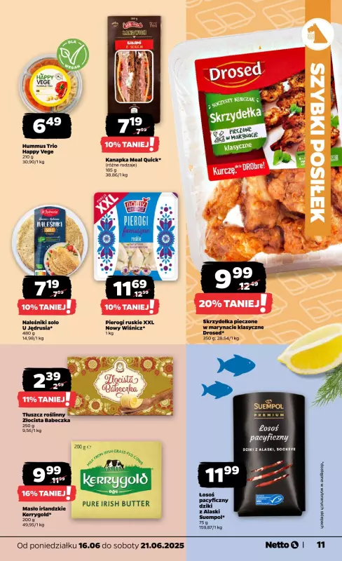 Netto - gazetka promocyjna Gazetka Spożywcza od poniedziałku 16.06 do soboty 21.06 - strona 11