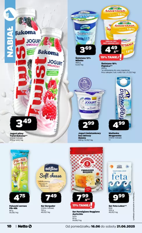 Netto - gazetka promocyjna Gazetka Spożywcza od poniedziałku 16.06 do soboty 21.06 - strona 10