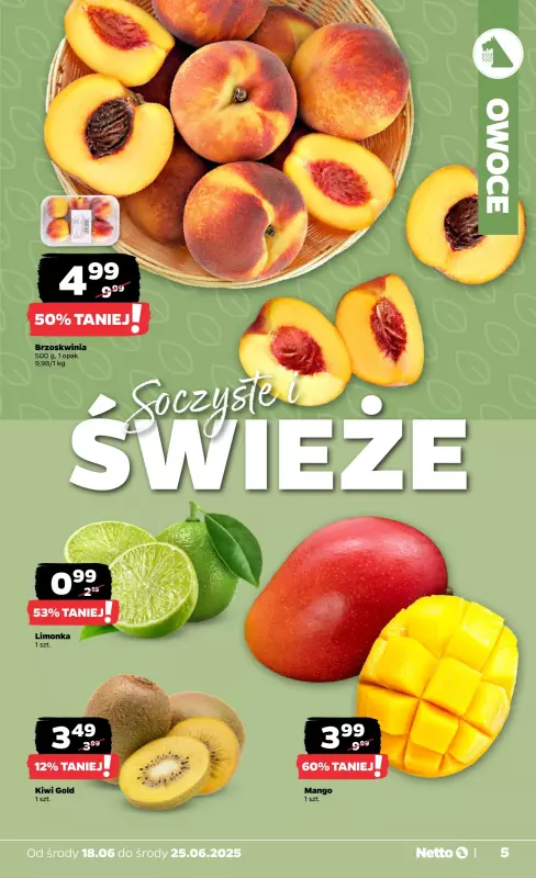 Netto - gazetka promocyjna Gazetka Spożywcza od środy 18.06 do środy 25.06 - strona 5