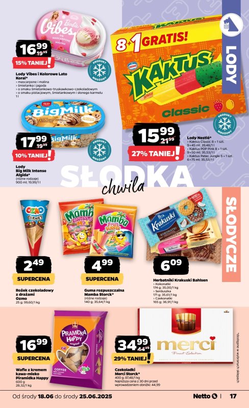 Netto - gazetka promocyjna Gazetka Spożywcza od środy 18.06 do środy 25.06 - strona 17
