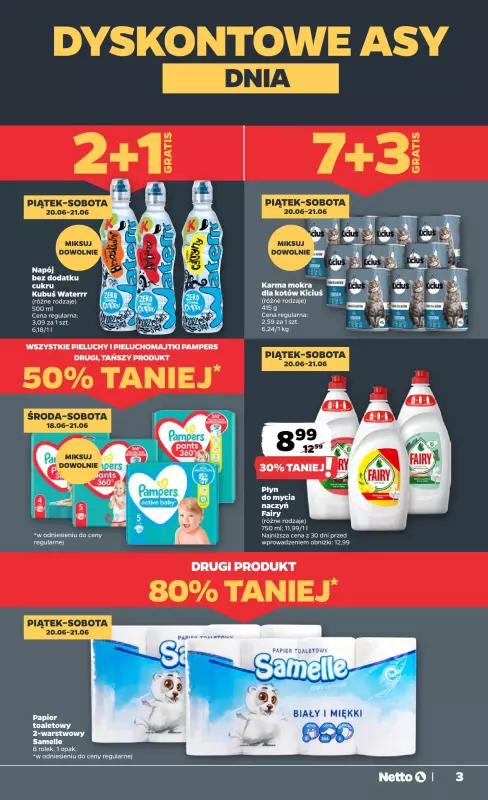 Netto - gazetka promocyjna Gazetka Spożywcza od środy 18.06 do środy 25.06 - strona 3