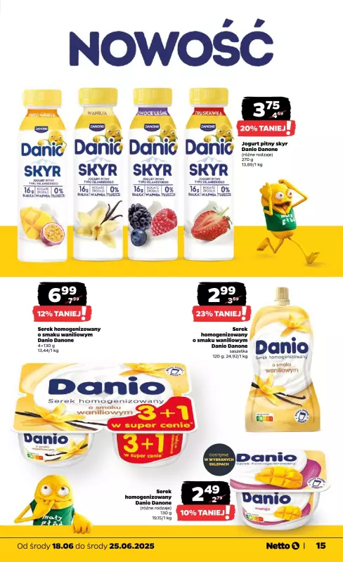 Netto - gazetka promocyjna Gazetka Spożywcza od środy 18.06 do środy 25.06 - strona 15
