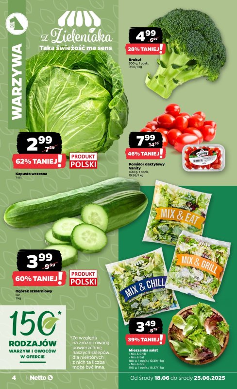 Netto - gazetka promocyjna Gazetka Spożywcza od środy 18.06 do środy 25.06 - strona 4