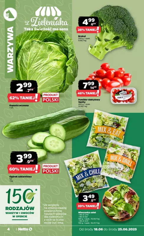 Netto - gazetka promocyjna Gazetka Spożywcza od środy 18.06 do środy 25.06 - strona 4