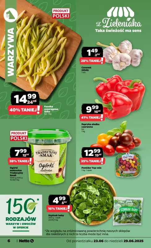 Netto - gazetka promocyjna Gazetka Spożywcza od poniedziałku 23.06 do niedzieli 29.06 - strona 6