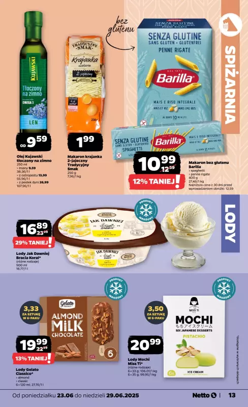 Netto - gazetka promocyjna Gazetka Spożywcza od poniedziałku 23.06 do niedzieli 29.06 - strona 13