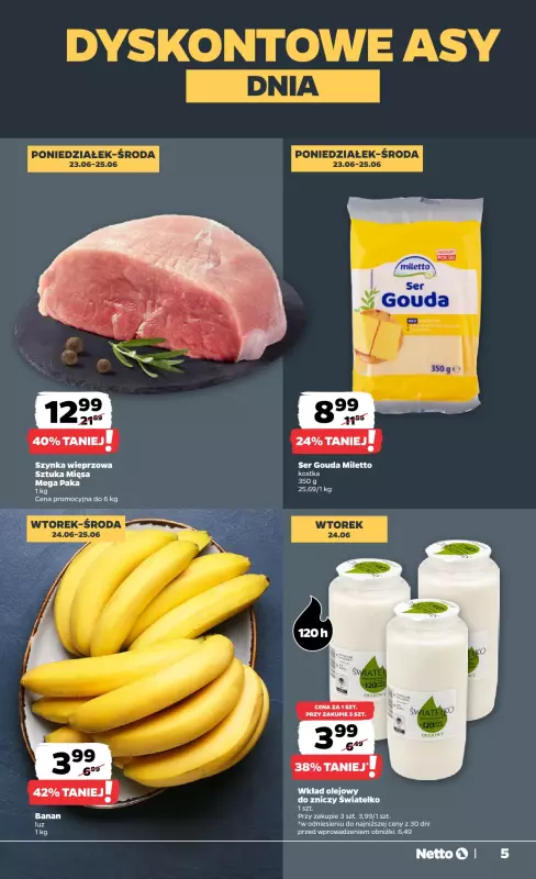 Netto - gazetka promocyjna Gazetka Spożywcza od poniedziałku 23.06 do niedzieli 29.06 - strona 5