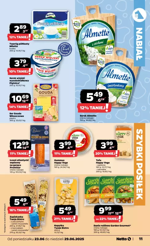 Netto - gazetka promocyjna Gazetka Spożywcza od poniedziałku 23.06 do niedzieli 29.06 - strona 11