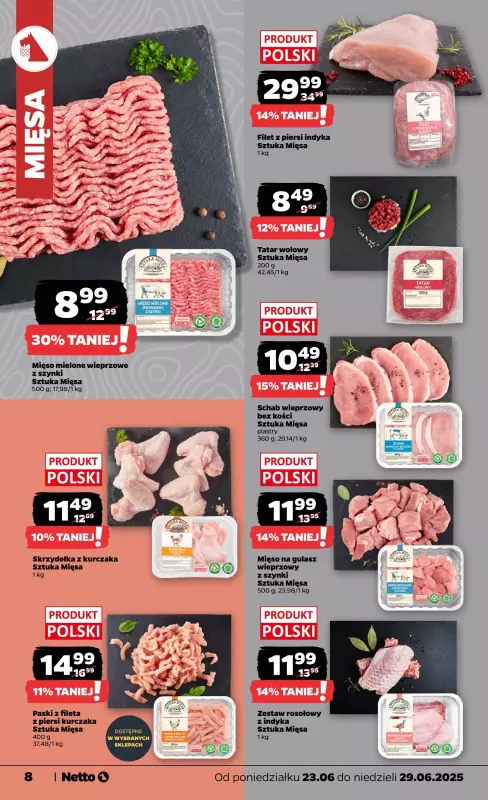 Netto - gazetka promocyjna Gazetka Spożywcza od poniedziałku 23.06 do niedzieli 29.06 - strona 8