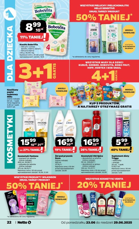 Netto - gazetka promocyjna Gazetka Spożywcza od poniedziałku 23.06 do niedzieli 29.06 - strona 22