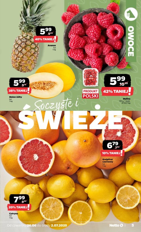 Netto - gazetka promocyjna Gazetka Spożywcza od czwartku 26.06 do środy 02.07 - strona 5