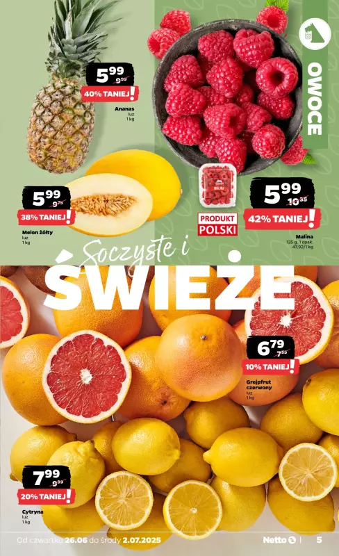 Netto - gazetka promocyjna Gazetka Spożywcza od czwartku 26.06 do środy 02.07 - strona 5