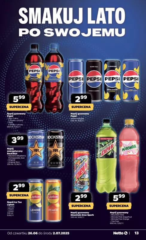 Netto - gazetka promocyjna Gazetka Spożywcza od czwartku 26.06 do środy 02.07 - strona 13