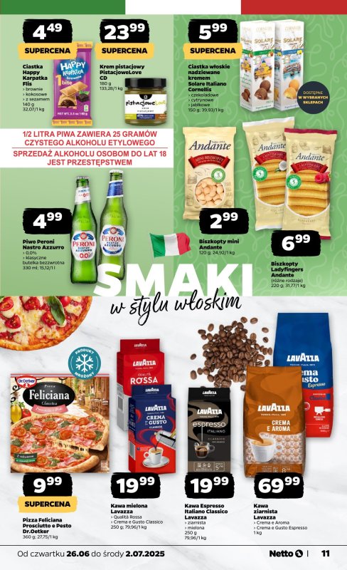 Netto - gazetka promocyjna Gazetka Spożywcza od czwartku 26.06 do środy 02.07 - strona 11