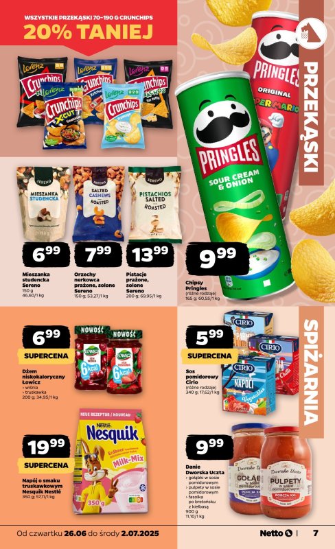 Netto - gazetka promocyjna Gazetka Spożywcza od czwartku 26.06 do środy 02.07 - strona 7