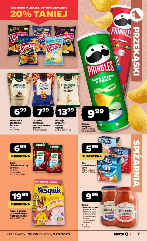 Netto - gazetka promocyjna Gazetka Spożywcza od czwartku 26.06 do środy 02.07 - strona 7