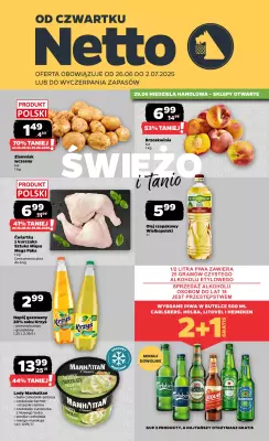 Netto - gazetka promocyjna Gazetka Spożywcza od czwartku 26.06 do środy 02.07