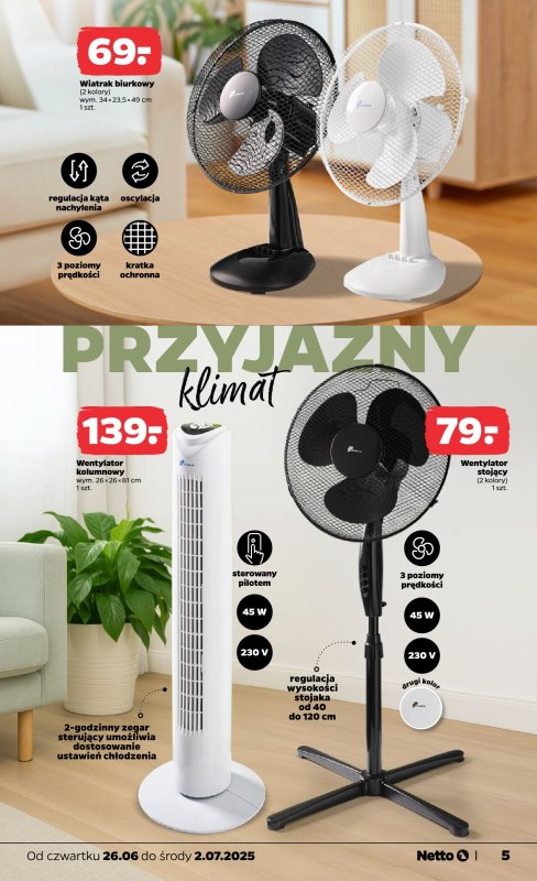 Netto - gazetka promocyjna Gazetka Non Food od czwartku 26.06 do środy 02.07 - strona 5