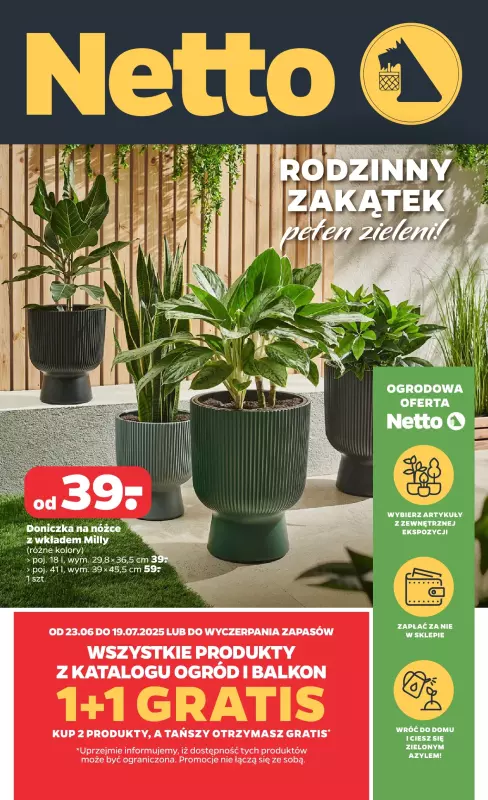 Netto - gazetka promocyjna Katalog Ogród od wtorku 24.06 do soboty 19.07