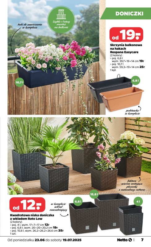 Netto - gazetka promocyjna Katalog Ogród od wtorku 24.06 do soboty 19.07 - strona 7