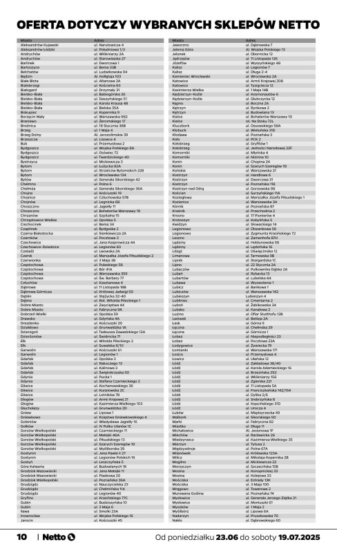 Netto - gazetka promocyjna Katalog Ogród od wtorku 24.06 do soboty 19.07 - strona 10