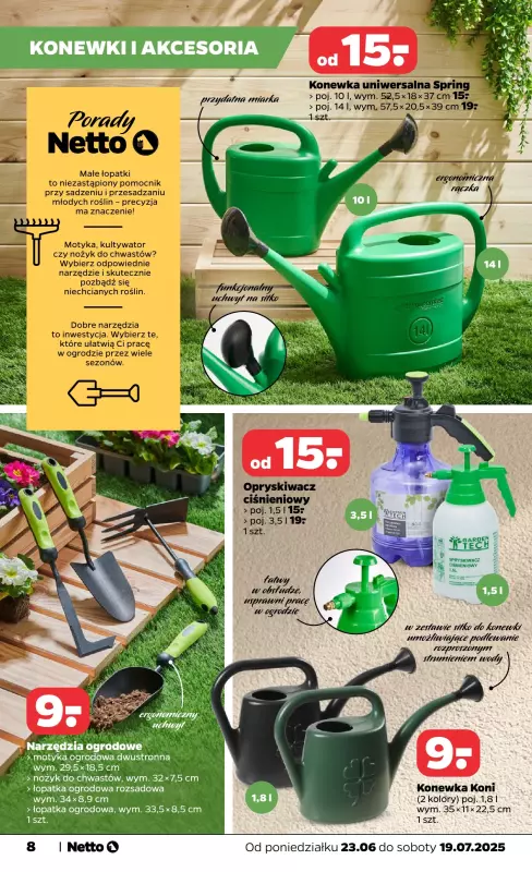 Netto - gazetka promocyjna Katalog Ogród od wtorku 24.06 do soboty 19.07 - strona 8