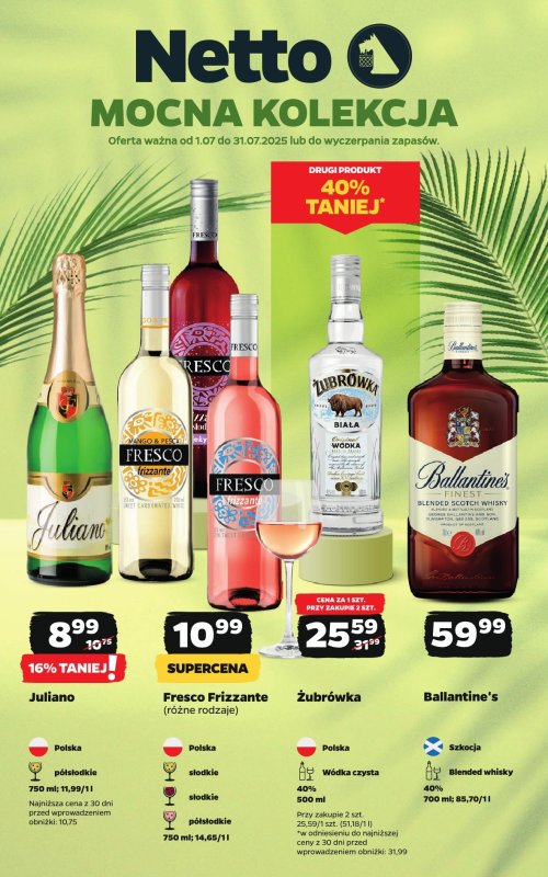 Netto - gazetka promocyjna Mocna Kolekcja od wtorku 01.07 do czwartku 31.07