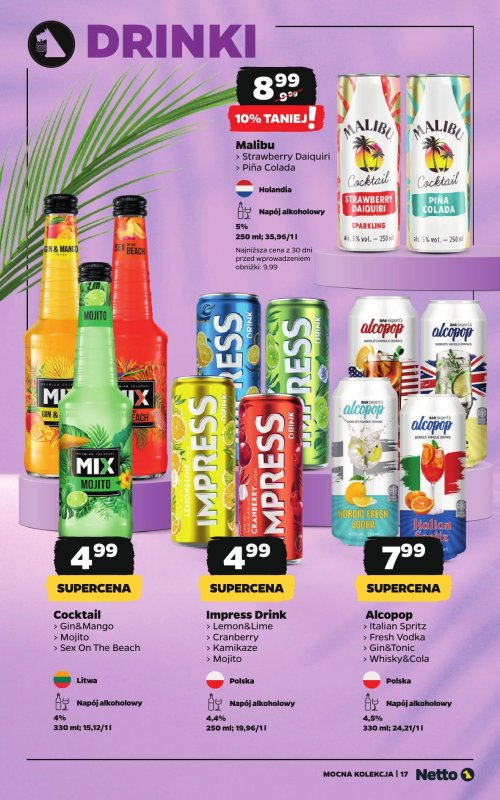Netto - gazetka promocyjna Mocna Kolekcja od wtorku 01.07 do czwartku 31.07 - strona 17