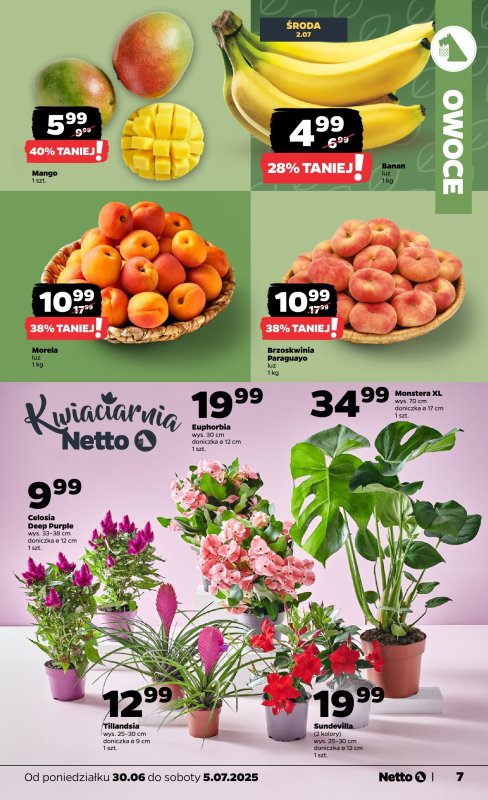 Netto - gazetka promocyjna Gazetka Spożywcza od poniedziałku 30.06 do soboty 05.07 - strona 7