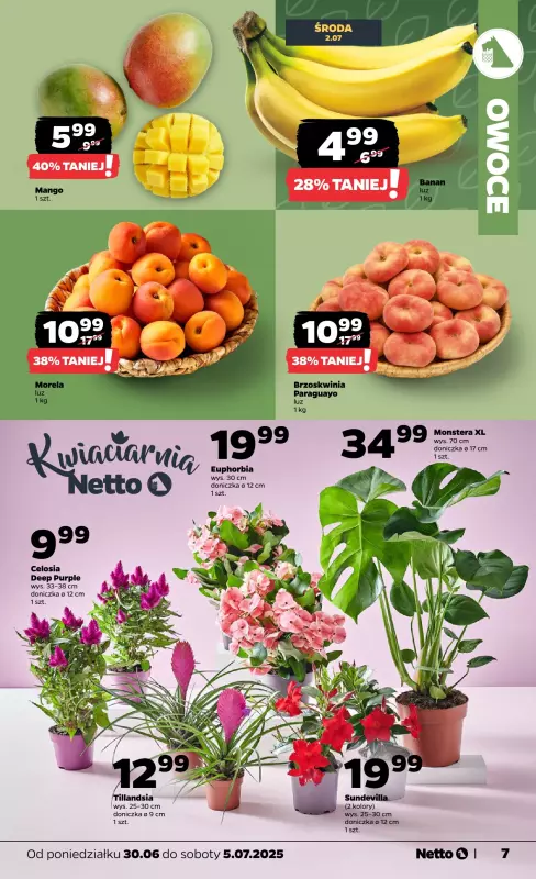 Netto - gazetka promocyjna Gazetka Spożywcza od poniedziałku 30.06 do soboty 05.07 - strona 7