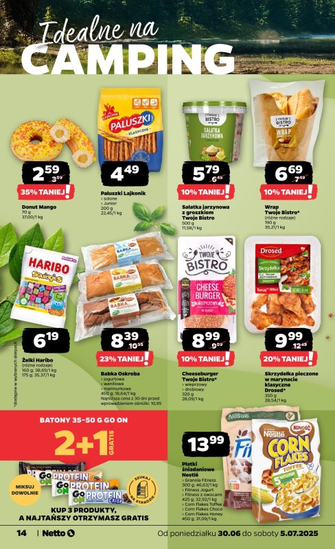 Netto - gazetka promocyjna Gazetka Spożywcza od poniedziałku 30.06 do soboty 05.07 - strona 14