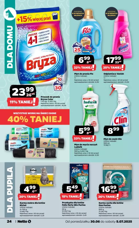 Netto - gazetka promocyjna Gazetka Spożywcza od poniedziałku 30.06 do soboty 05.07 - strona 24