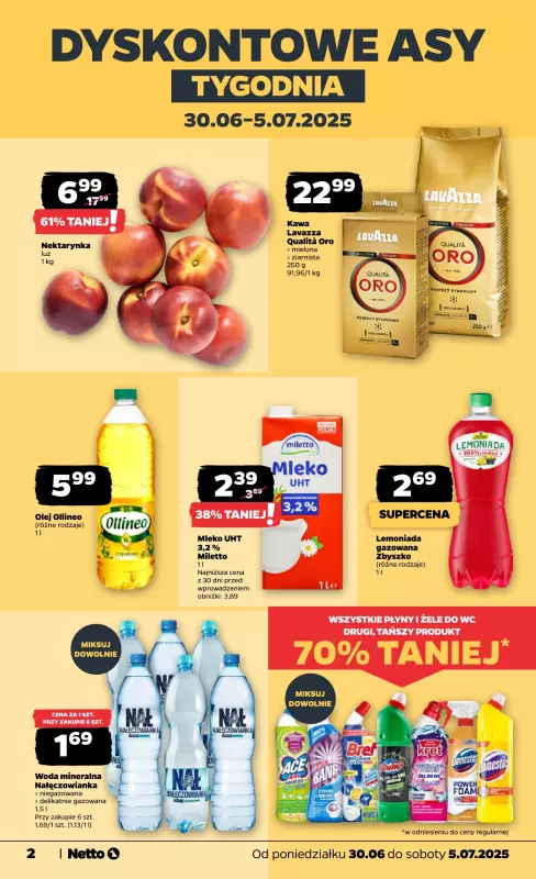 Netto - gazetka promocyjna Gazetka Spożywcza od poniedziałku 30.06 do soboty 05.07 - strona 2