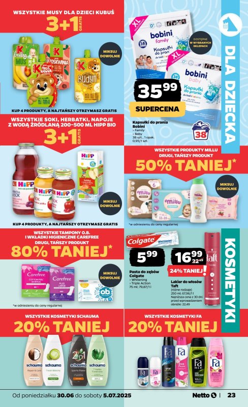Netto - gazetka promocyjna Gazetka Spożywcza od poniedziałku 30.06 do soboty 05.07 - strona 23
